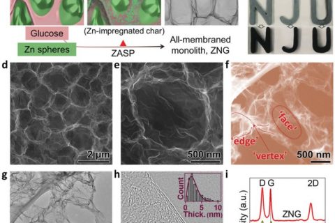 南京大学在石墨烯三维网络块体材料研究中获得重大进展